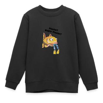 Taucher - Welcher Taucher - Kinder Premium Organic Sweatshirt - Schwarz - Vorne - AI Model Kid Female (0cm)
