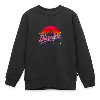 Discofox - Kinder Premium Organic Sweatshirt - Schwarz - Vorne - AI Model Kid Female (0cm)