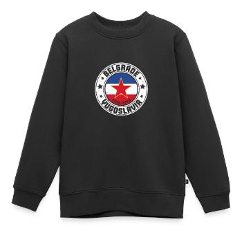 Jugoslavija Yugoslavia Jugo Tito SFRJ Jugoslawien - Kinder Premium Organic Sweatshirt - Schwarz - Vorne - AI Model Kid Female (0cm)