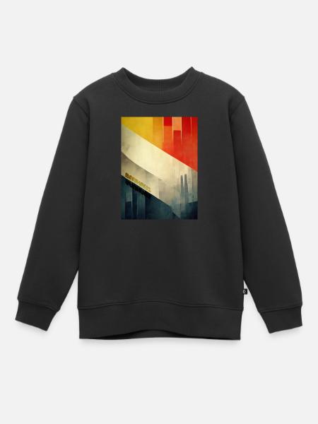 Bauhaus - Illustration inspirée de l’architecture - Sweat Premium enfant bio - noir