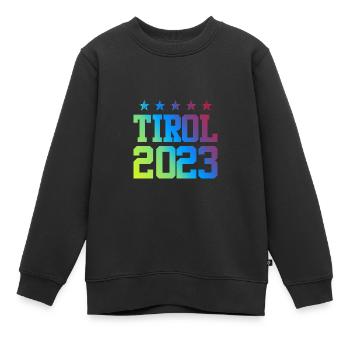 Tyrol 2023 - Sweat Premium enfant bio - noir - Devant - AI Model Kid Female (0cm)