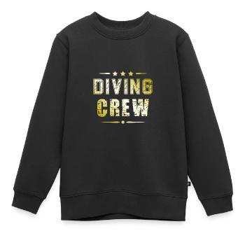 Diving Crew - Kinder Premium Organic Sweatshirt - Schwarz - Vorne - AI Model Kid Female (0cm)