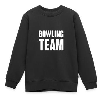 Bowling Team - Kids Premium Organic Sweatshirt - black - Front - AI Model Kid Female (0cm)