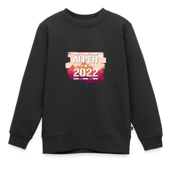 Alpen 2022 - Kinder Premium Organic Sweatshirt - Schwarz - Vorne - AI Model Kid Female (0cm)