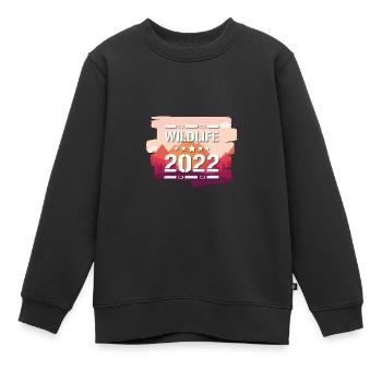 Faune 2022 - Sweat Premium enfant bio - noir - Devant - AI Model Kid Female (0cm)