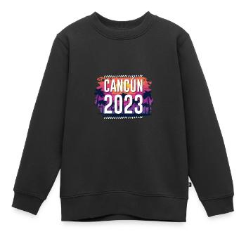 Cancun 2023 - Kinder Premium Organic Sweatshirt - Schwarz - Vorne - AI Model Kid Female (0cm)