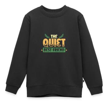 bester freund - Kinder Premium Organic Sweatshirt - Schwarz - Vorne - AI Model Kid Female (0cm)