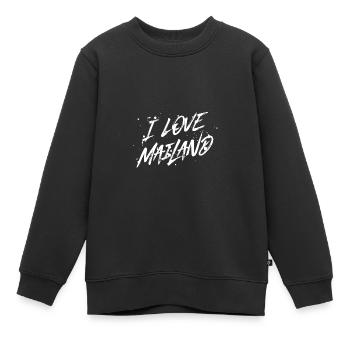 I Love Mailand - Kinder Premium Organic Sweatshirt - Schwarz - Vorne - AI Model Kid Female (0cm)