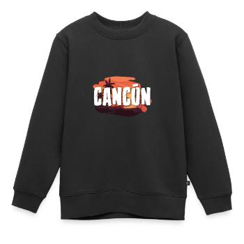 Cancun - Kinder Premium Organic Sweatshirt - Schwarz - Vorne - AI Model Kid Female (0cm)
