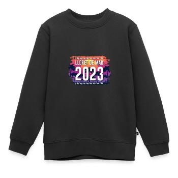 Lloret De Mar 2023 - Kinder Premium Organic Sweatshirt - Schwarz - Vorne - AI Model Kid Female (0cm)