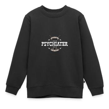 Psychiater Beruf - Kinder Premium Organic Sweatshirt - Schwarz - Vorne - AI Model Kid Female (0cm)