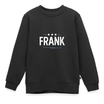 Franc - Sweat Premium enfant bio - noir - Devant - AI Model Kid Female (0cm)