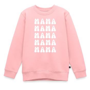 MAMA - Kids Premium Organic Sweatshirt - rose - Front - AI Model Kid Female (0cm)