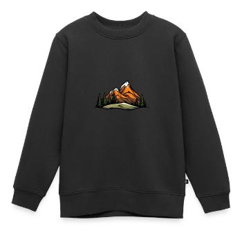 Landschaft Berge - Kinder Premium Organic Sweatshirt - Schwarz - Vorne - AI Model Kid Female (0cm)