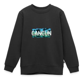 Cancun - Kinder Premium Organic Sweatshirt - Schwarz - Vorne - AI Model Kid Female (0cm)