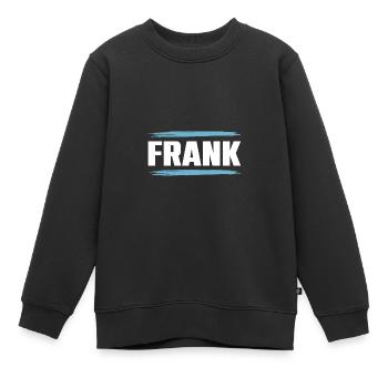 Franc - Sweat Premium enfant bio - noir - Devant - AI Model Kid Female (0cm)