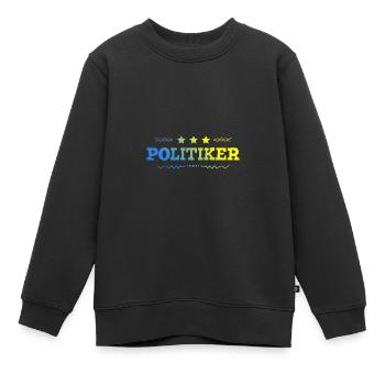 Politiker Beruf - Kinder Premium Organic Sweatshirt - Schwarz - Vorne - AI Model Kid Female (0cm)