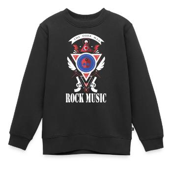 Der dunkle Mann - Kinder Premium Organic Sweatshirt - Schwarz - Vorne - AI Model Kid Female (0cm)