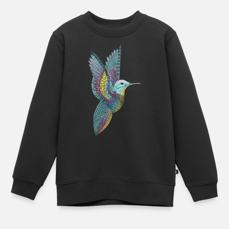 colibri - Sweat Premium enfant bio - noir