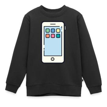 Zellulare Zellen - Kinder Premium Organic Sweatshirt - Schwarz - Vorne - AI Model Kid Female (0cm)