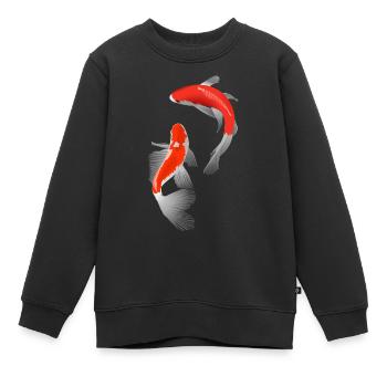 Koi - Kinder Premium Organic Sweatshirt - Schwarz - Vorne - AI Model Kid Female (0cm)