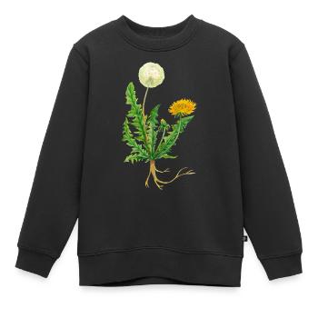 Löwenzahn - Kinder Premium Organic Sweatshirt - Schwarz - Vorne - AI Model Kid Female (0cm)
