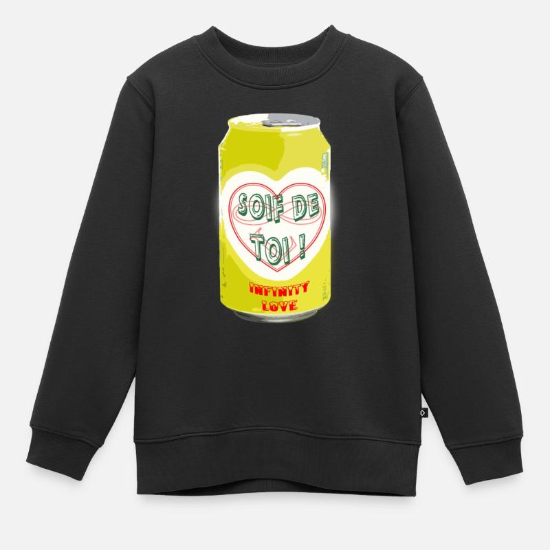 Canette 033 cl soif de toi - Sweat Premium enfant bio - noir