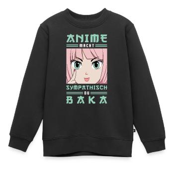 Anime Macht Sympathisch Du Baka Animes - Kinder Premium Organic Sweatshirt - Schwarz - Vorne - AI Model Kid Female (0cm)
