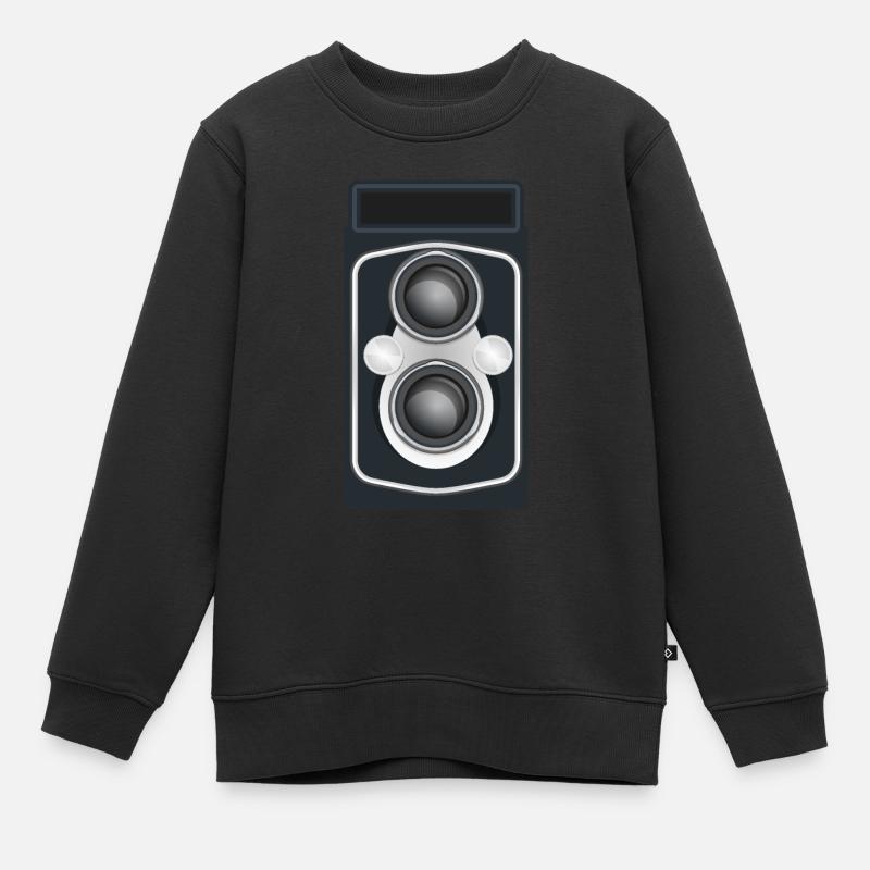 Caméra reflex à double objectif propre - Sweat Premium enfant bio - noir