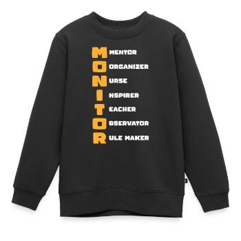 School bus MONITOR Mentor Organizer Nurse - Kinder Premium Organic Sweatshirt - Schwarz - Vorne - AI Model Kid Female (0cm)