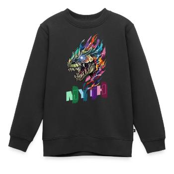 Mythical Creature - Embracing the Unknown - Kids Premium Organic Sweatshirt - black - Front - AI Model Kid Female (0cm)