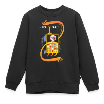 Beispielrechner-Elektrisch - Kinder Premium Organic Sweatshirt - Schwarz - Vorne - AI Model Kid Female (0cm)