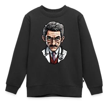 Médecin / professionnel de la santé / médecin / profession / spécialiste - Sweat Premium enfant bio - noir - Devant - AI Model Kid Female (0cm)