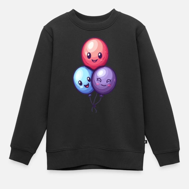 Balloons for children - Kids Premium Organic Sweatshirt - black