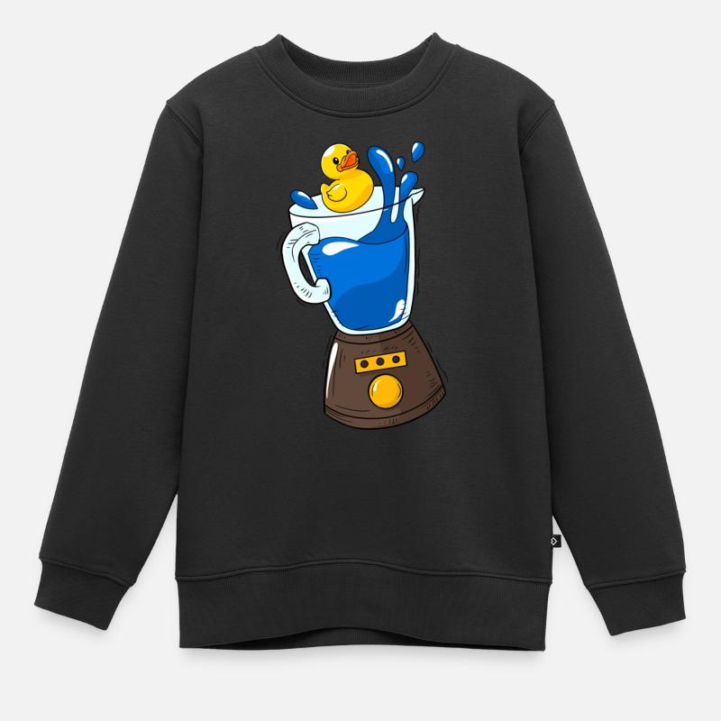 Blender Duck - Kids Premium Organic Sweatshirt - black