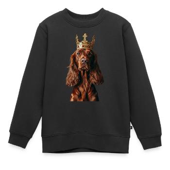Irish Setter - Kinder Premium Organic Sweatshirt - Schwarz - Vorne - AI Model Kid Female (0cm)