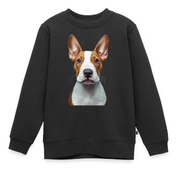 Bullterrier - Kinder Premium Organic Sweatshirt - Schwarz - Vorne - AI Model Kid Female (0cm)