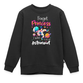 Astronaut Logo Sterne Discovery - Kinder Premium Organic Sweatshirt - Schwarz - Vorne - AI Model Kid Female (0cm)