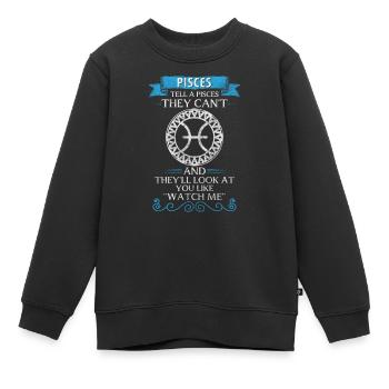 Tierkreiszeichen Wasser Konstellation Astro - Kinder Premium Organic Sweatshirt - Schwarz - Vorne - AI Model Kid Female (0cm)