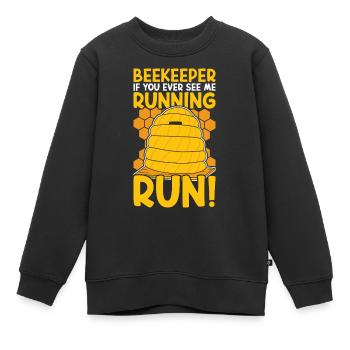 Imker Honigbiene Imker Imker Imker - Kinder Premium Organic Sweatshirt - Schwarz - Vorne - AI Model Kid Female (0cm)