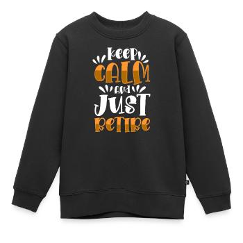 Rentner Oma Senior - Kinder Premium Organic Sweatshirt - Schwarz - Vorne - AI Model Kid Female (0cm)