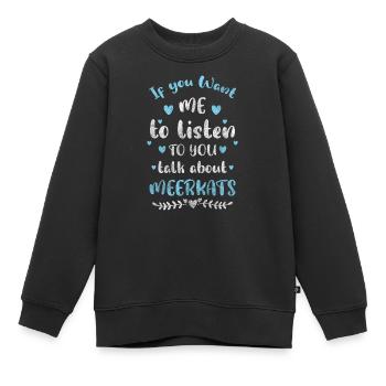 Faune Afrique Rayures horizontales Sauvage - Sweat Premium enfant bio - noir - Devant - AI Model Kid Female (0cm)