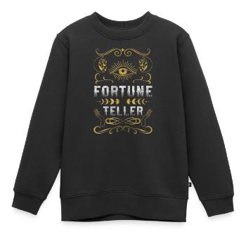 Lecteurs Futures Cartes de Tarot Chiromancie - Sweat Premium enfant bio - noir - Devant - AI Model Kid Female (0cm)