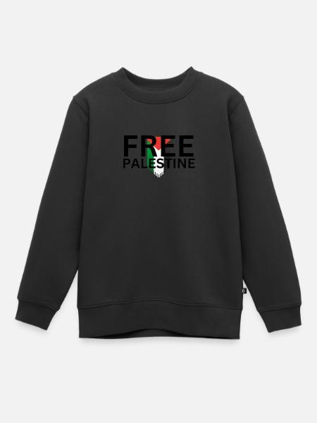 Palestine libre - Sweat Premium enfant bio - noir