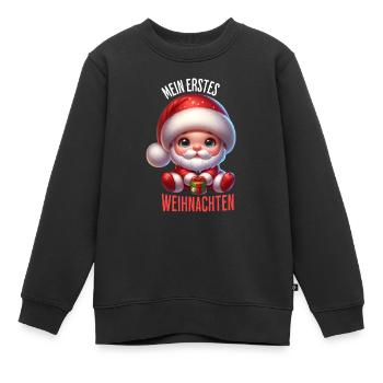 Weihnachtsmann - Kinder Premium Organic Sweatshirt - Schwarz - Vorne - AI Model Kid Female (0cm)