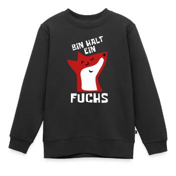 Bin halt ein Fuchs - schlau und clever - Kinder Premium Organic Sweatshirt - Schwarz - Vorne - AI Model Kid Female (0cm)