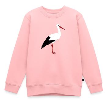 Stork stands - Kids Premium Organic Sweatshirt - rose - Front - AI Model Kid Female (0cm)