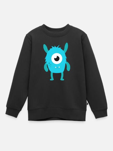 monster - Kinder Premium Organic Sweatshirt - Schwarz