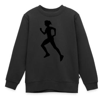 Cross country female de - Kinder Premium Organic Sweatshirt - Schwarz - Vorne - AI Model Kid Female (0cm)