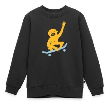 quelque chose de louche - Sweat Premium enfant bio - noir - Devant - AI Model Kid Female (0cm)